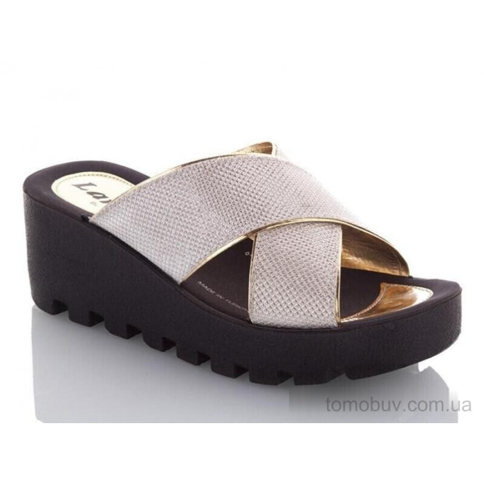 Шлепки DeMur W26-W777-19 white-gold оптом в Украине